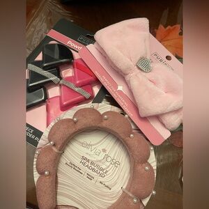Pink Spa Bubble Headband. Set 3 pieces
